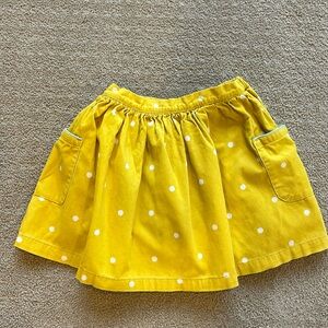 Fully lined, mini rib corduroy skirt